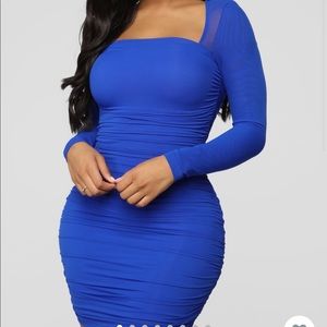 Royal blue dress